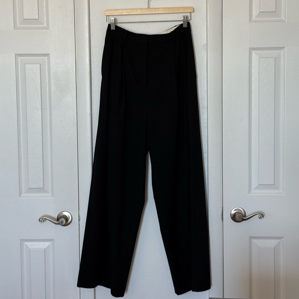 COS Black Wide-Leg Trousers with High Waist